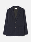 Dark Navy Robin Wool Mix Two Button Jacket
