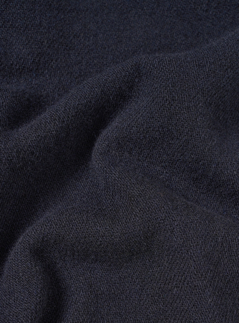 Dark Navy Robin Wool Mix Two Button Jacket