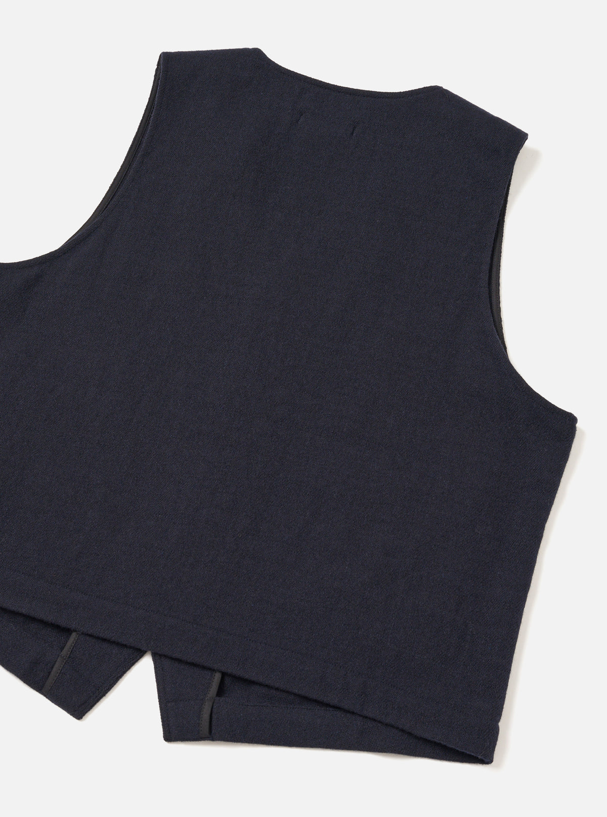 Dark Navy Robin Wool Mix JJ Waistcoat