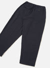 Dark Navy Robin Wool Mix Pleated Track Pant