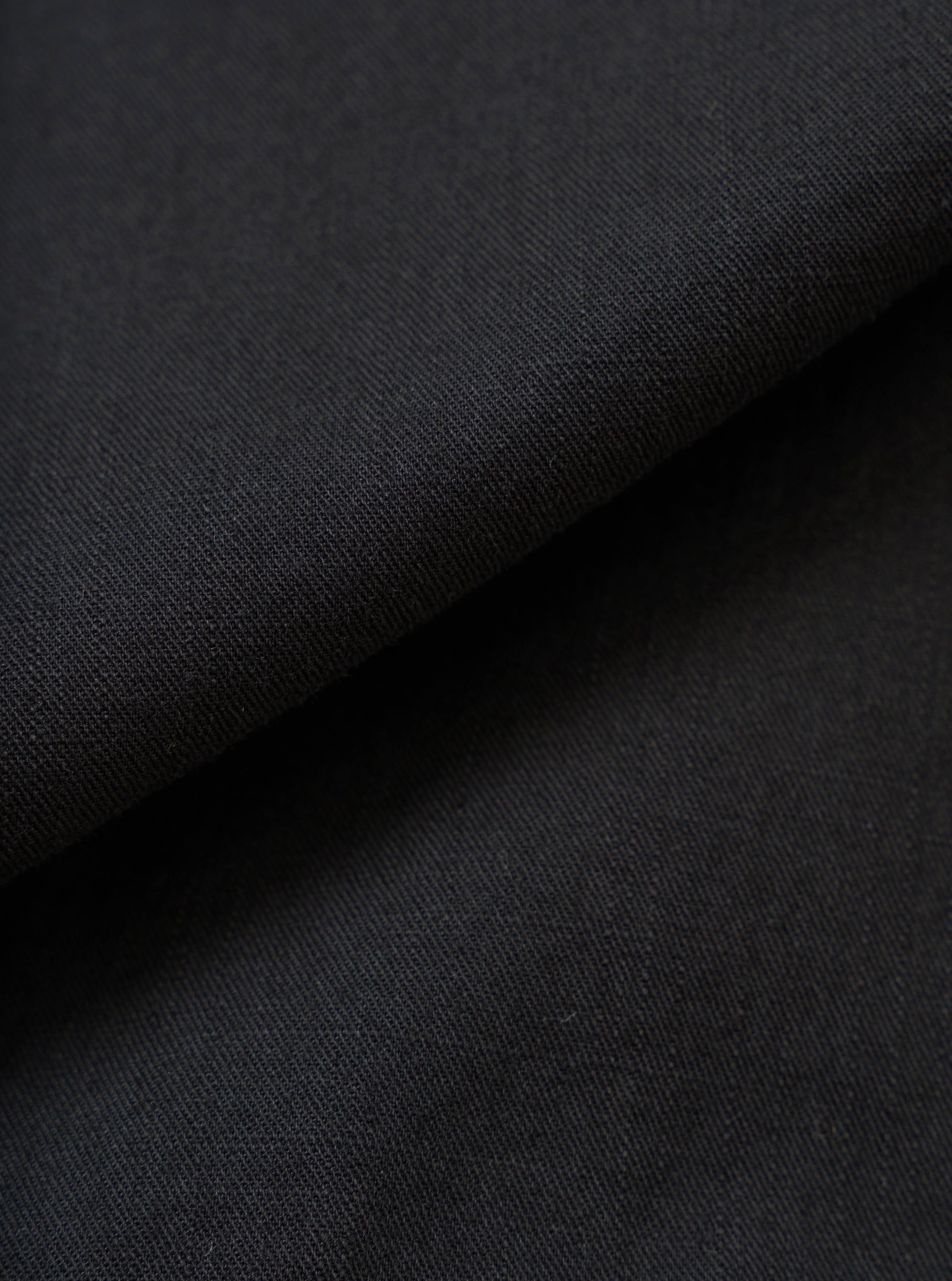 Black Slub Shirting Fatigue Shirt