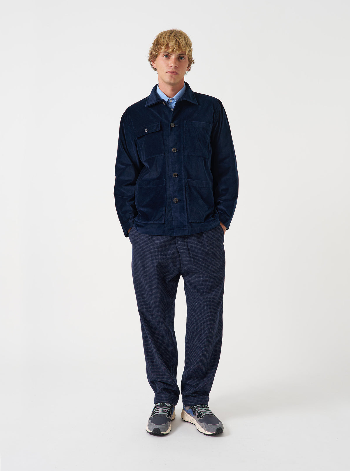 Navy CPH Velvet Dockside