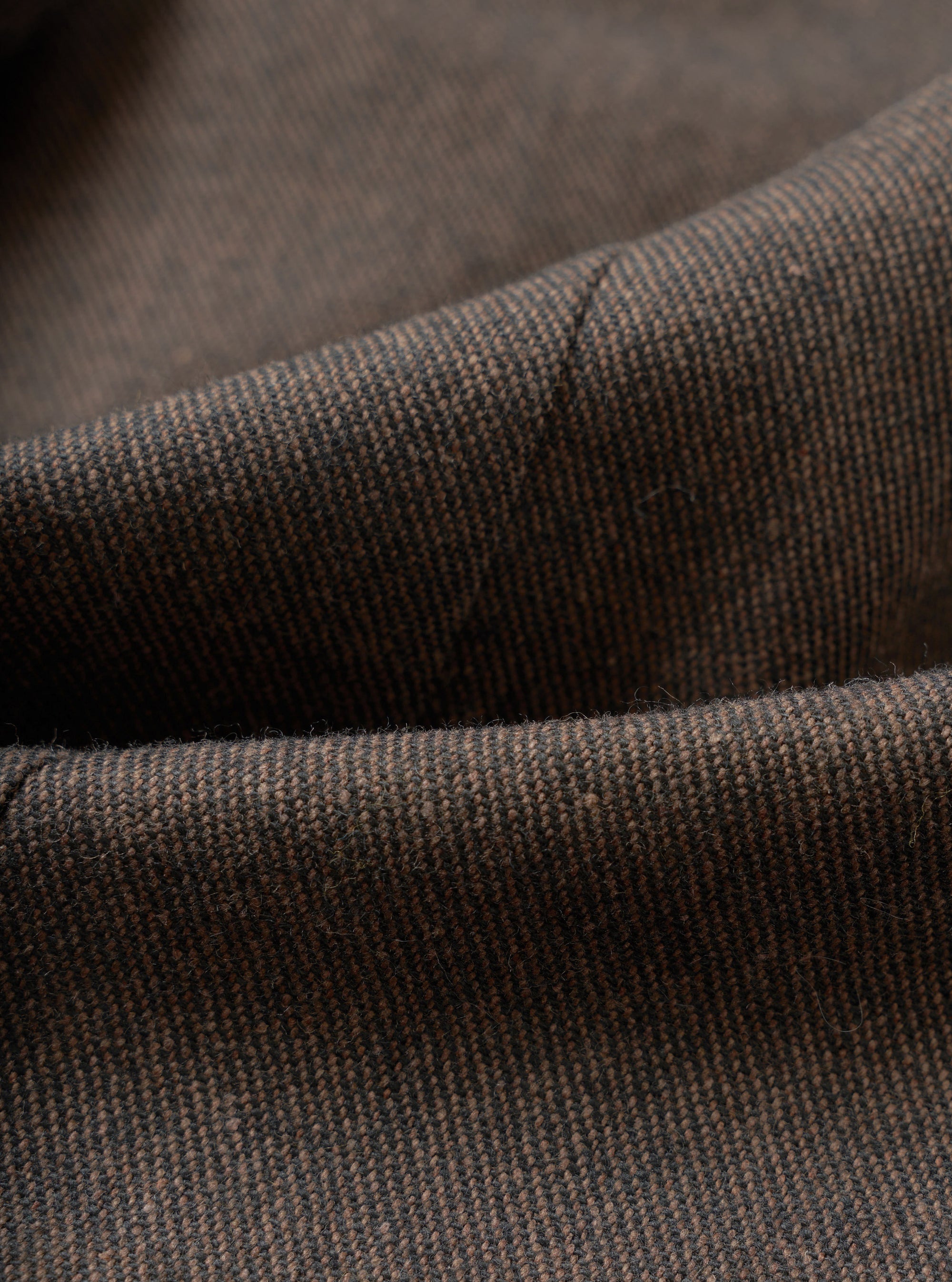 Brown Recycled Italian Tweed Two Button Jacket
