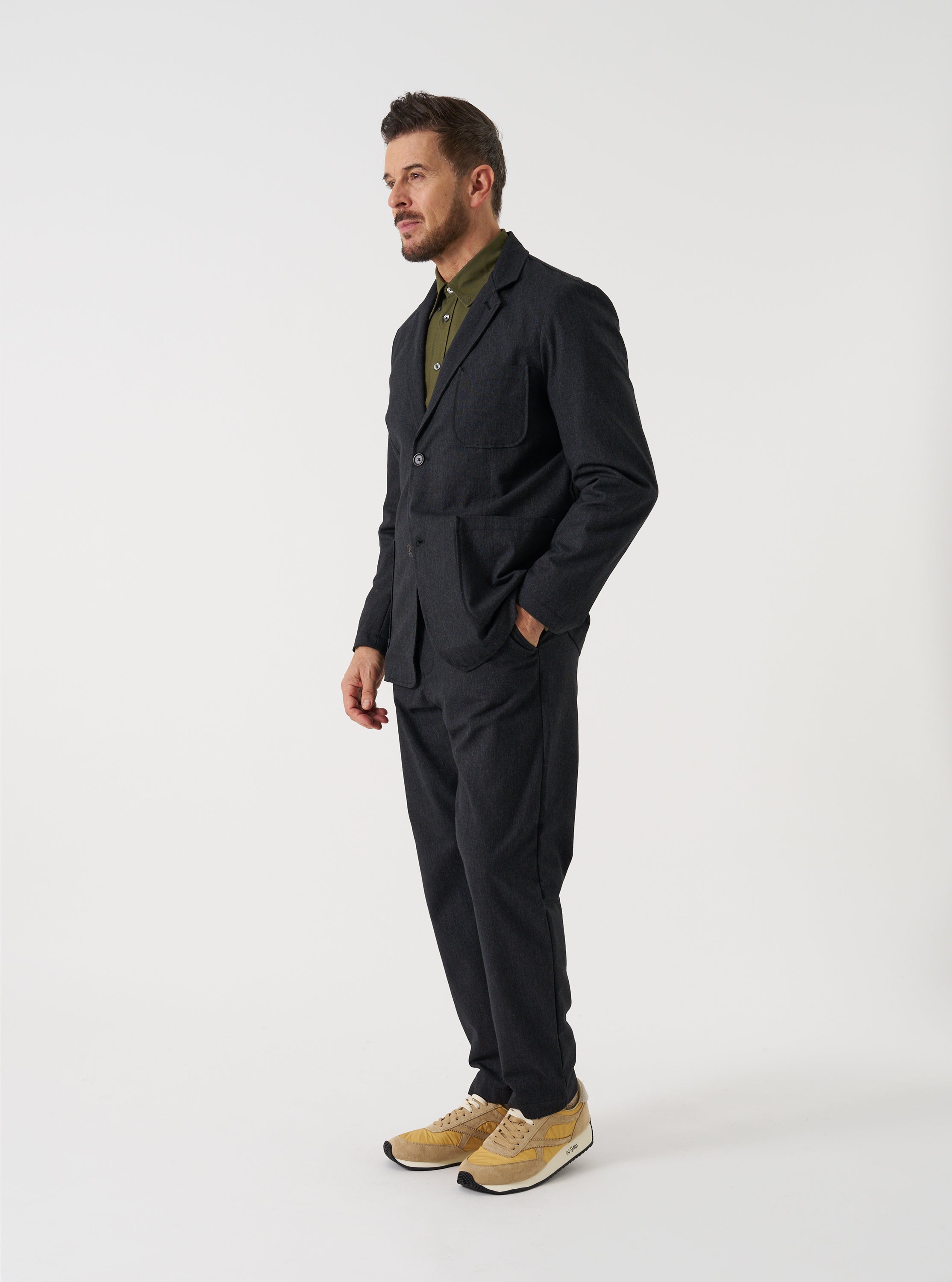 Men's Indigo 13oz Selvedge Denim Bakers Chore Jacket – Universal Works