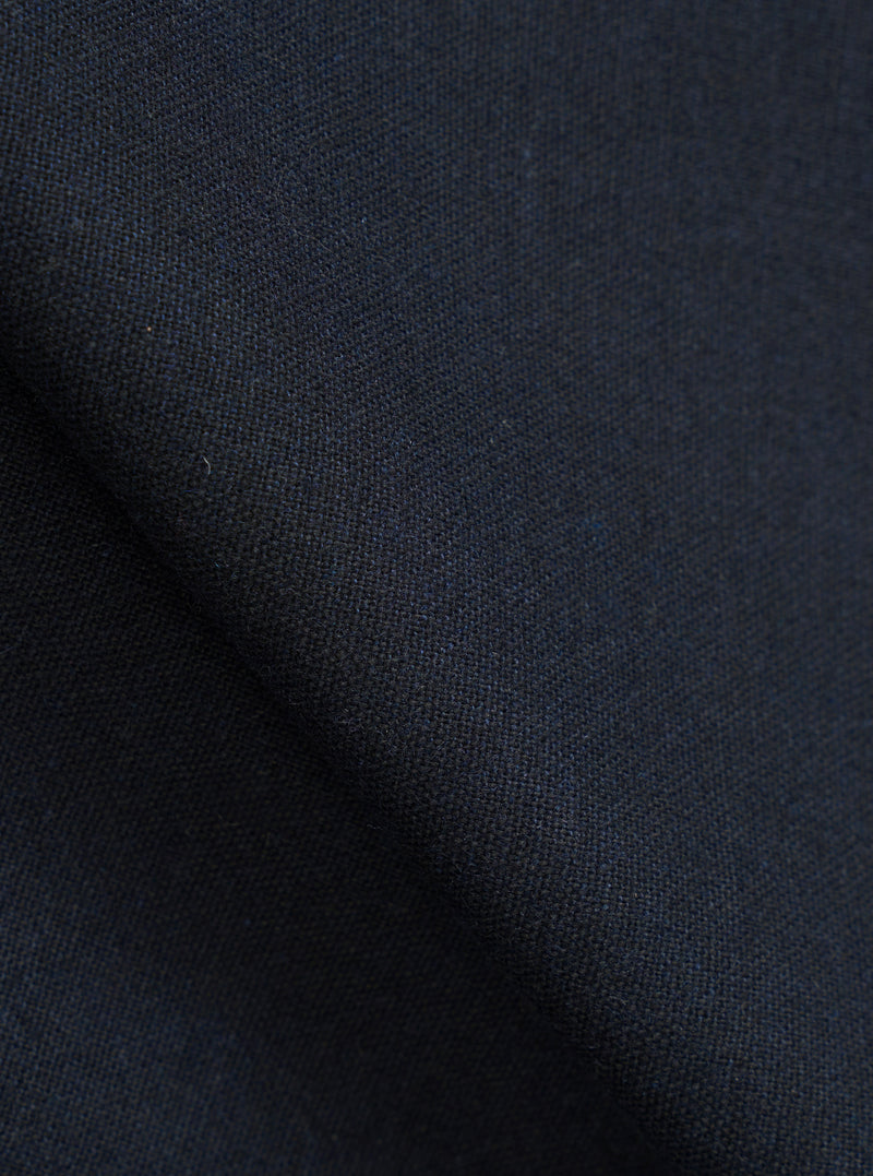 Navy Recycled Italian Tweed Two Button Jacket