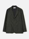 Olive Recycled Italian Tweed Two Button Jacket