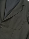 Olive Recycled Italian Tweed Two Button Jacket