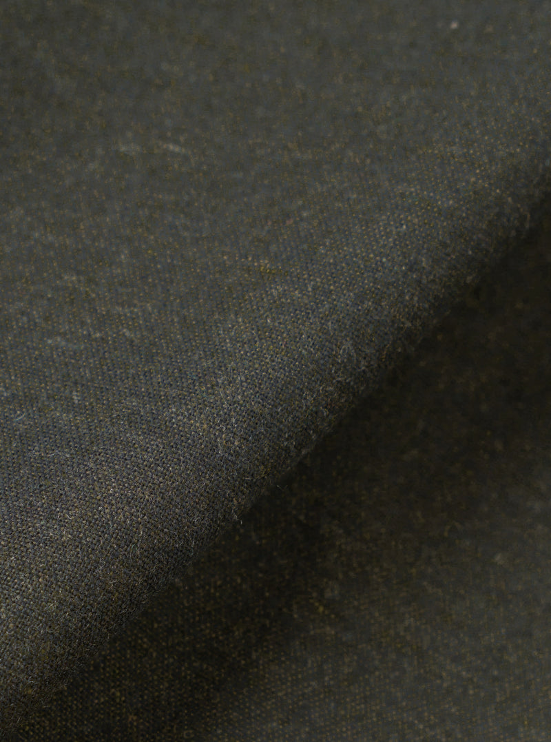Olive Recycled Italian Tweed Two Button Jacket