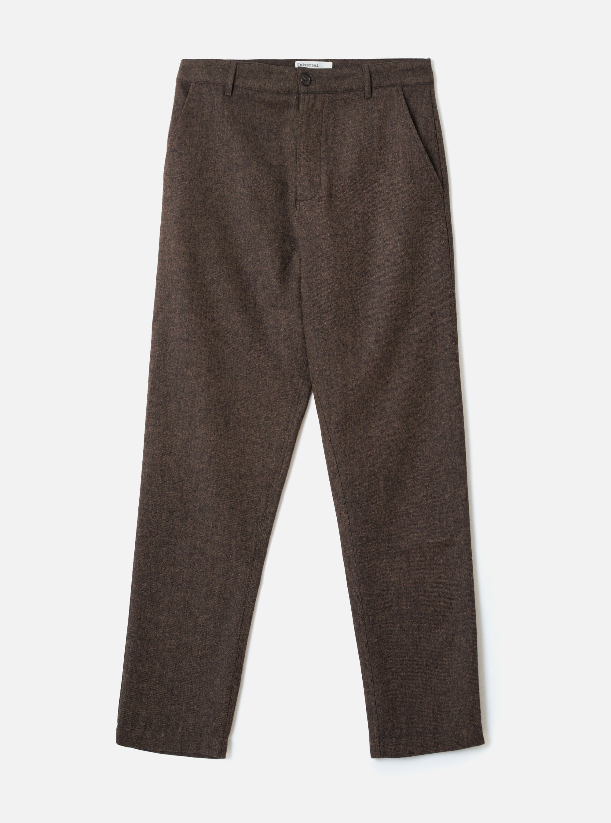 Brown Recycled Italian Tweed Military Chino