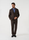 Brown Recycled Italian Tweed Military Chino