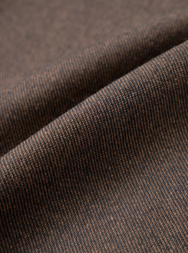 Brown Recycled Italian Tweed Military Chino