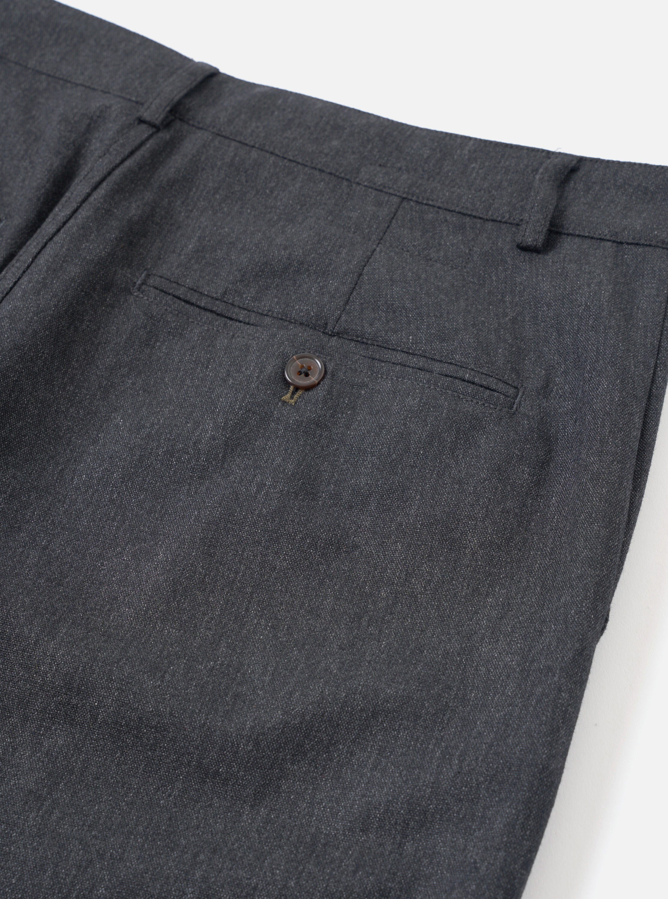 Men's Charcoal Recycled Italian Tweed Military Chino – Universal Works