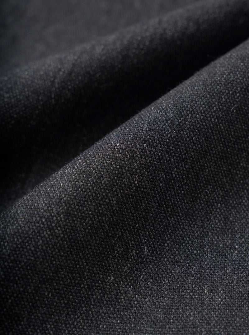 Charcoal Recycled Italian Tweed Military Chino