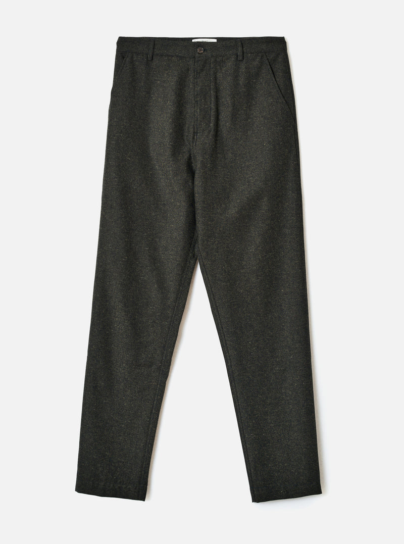 Olive Recycled Italian Tweed Military Chino