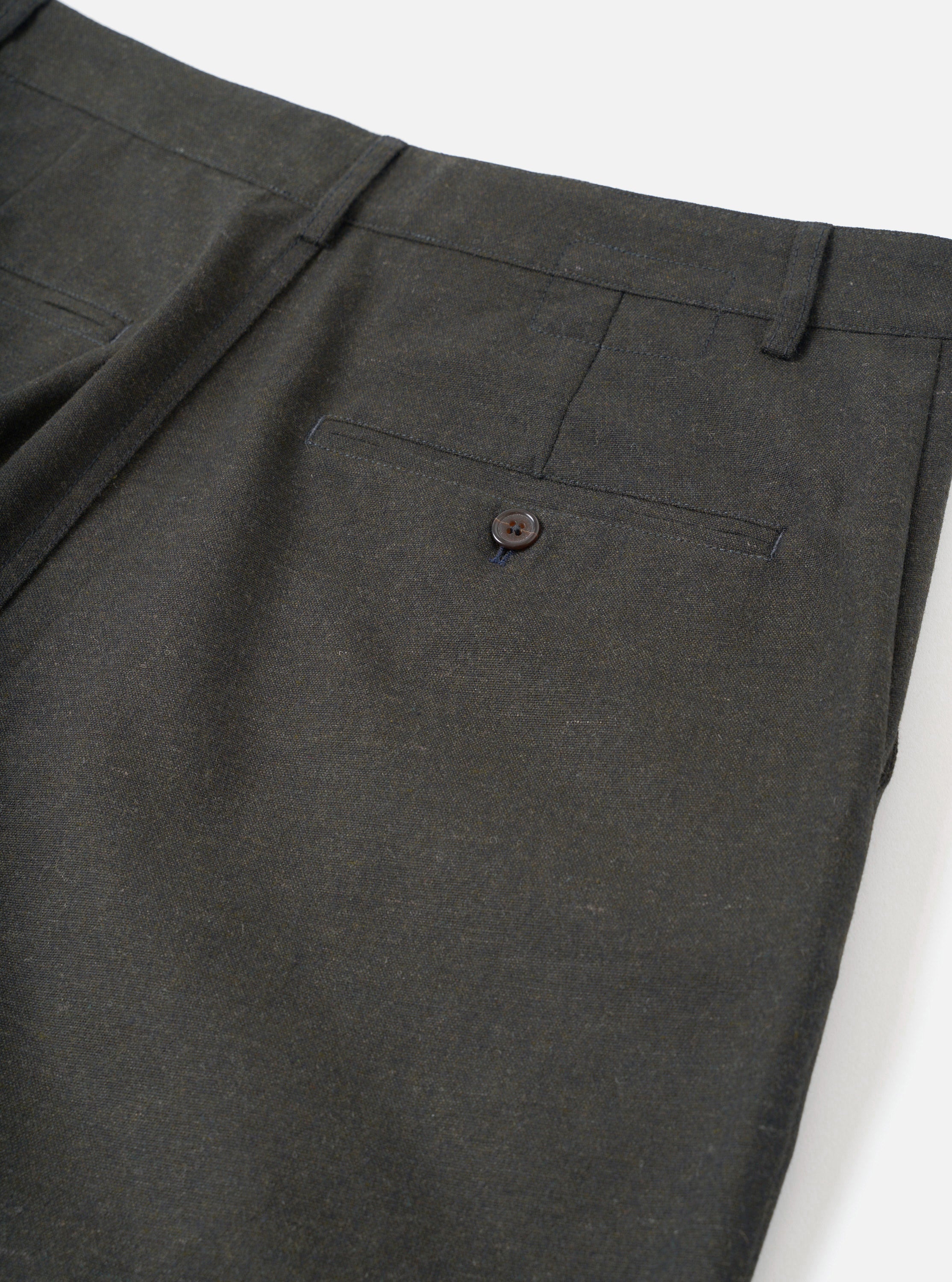 Men's Olive Recycled Italian Tweed Military Chino – Universal Works