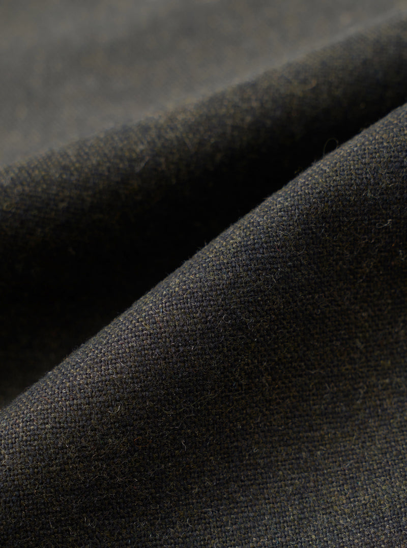 Olive Recycled Italian Tweed Military Chino