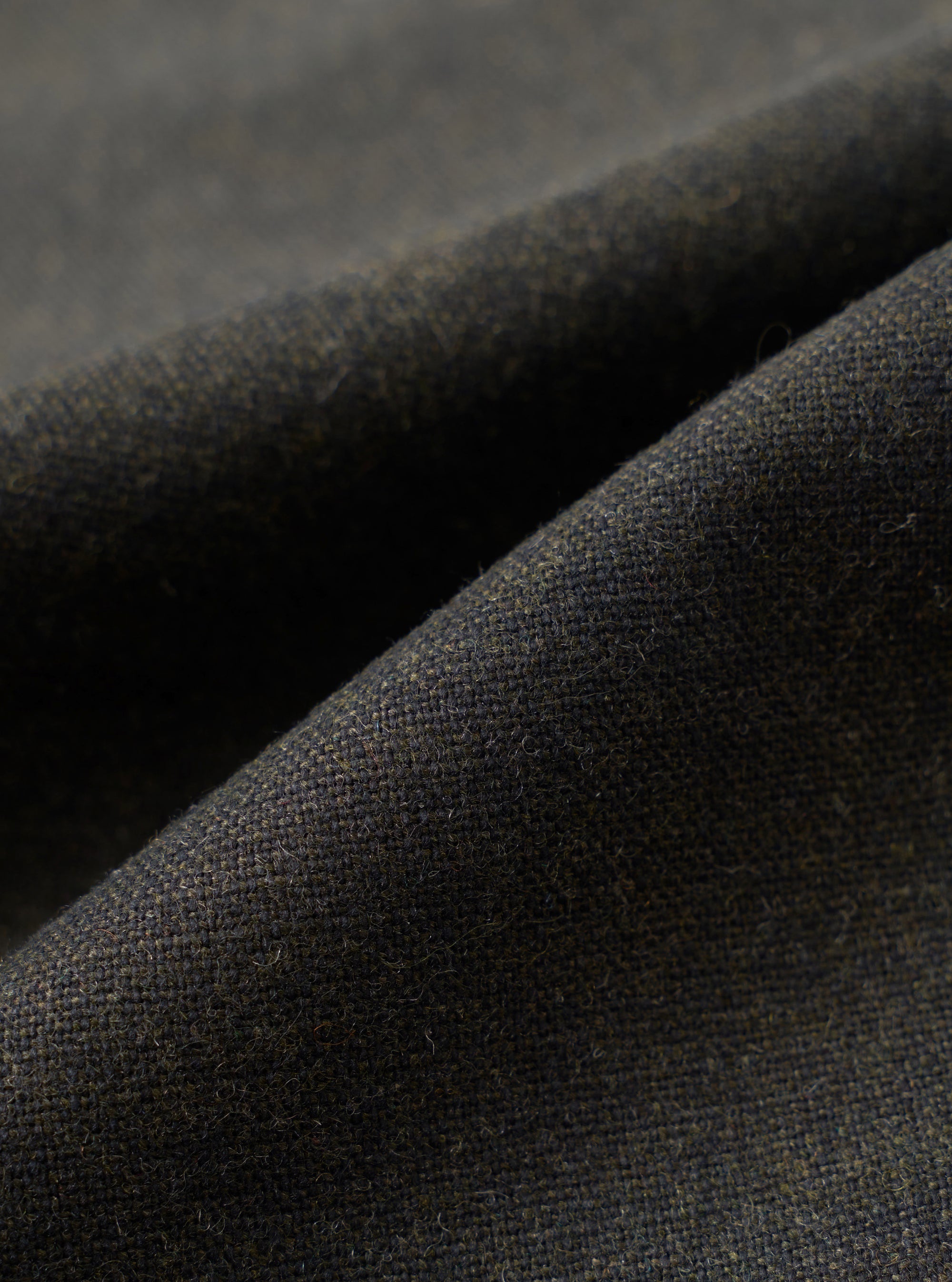 Olive Recycled Italian Tweed Military Chino