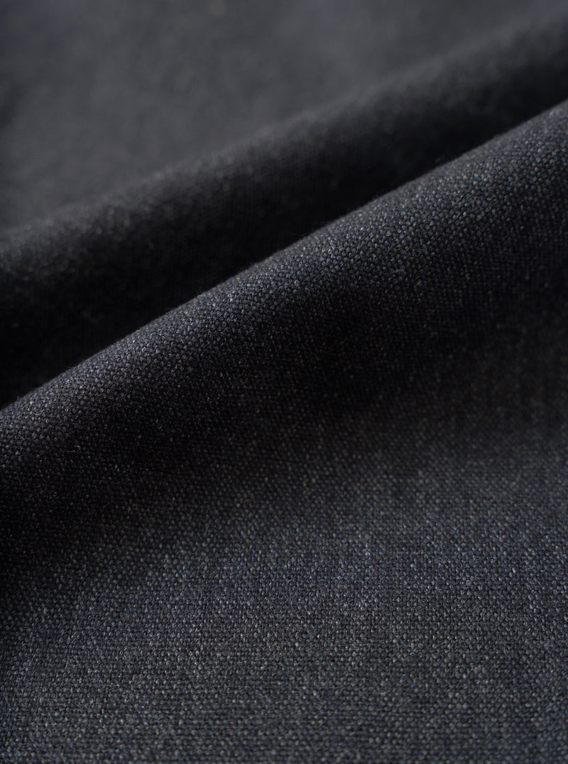 Charcoal Recycled Italian Tweed Pleated Track Pant