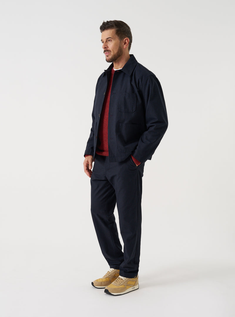 Navy Lucca Suiting Ives Jacket