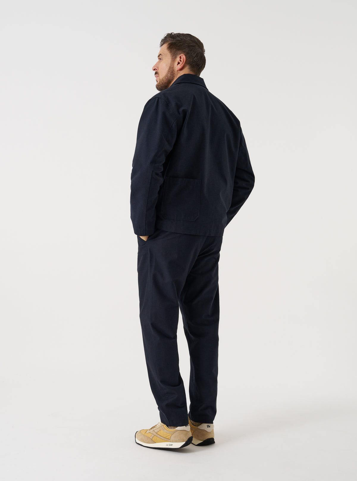 Navy Lucca Suiting Ives Jacket