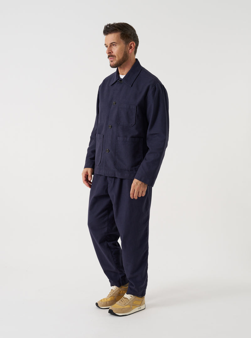 Navy Comfort Moleskin Ives Jacket