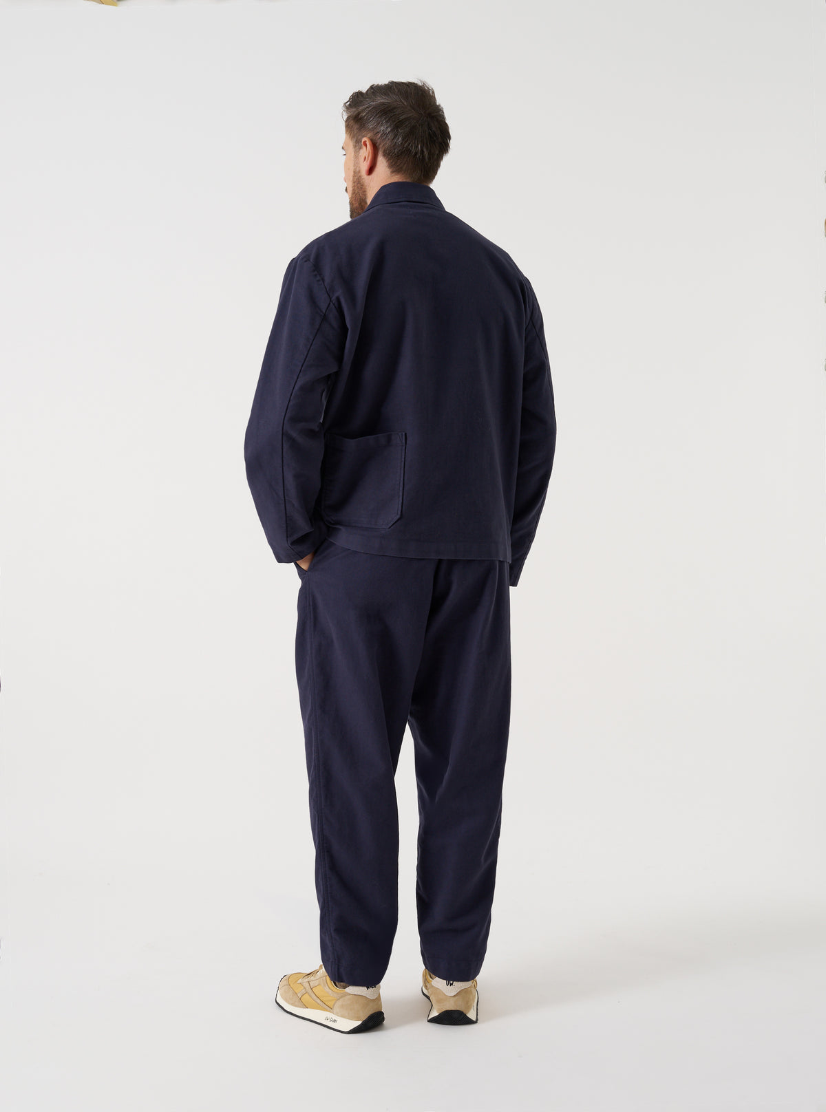 Navy Comfort Moleskin Ives Jacket