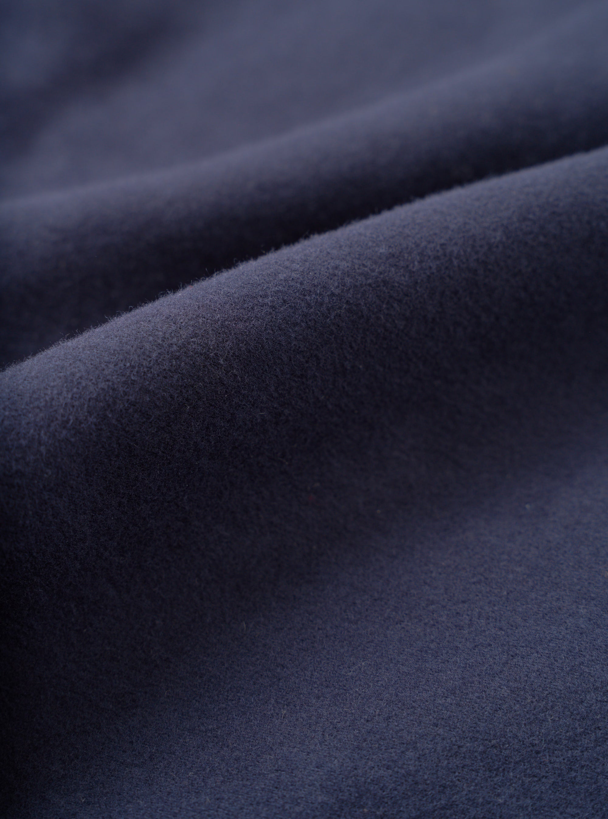 Navy Comfort Moleskin Pleated Track Pant