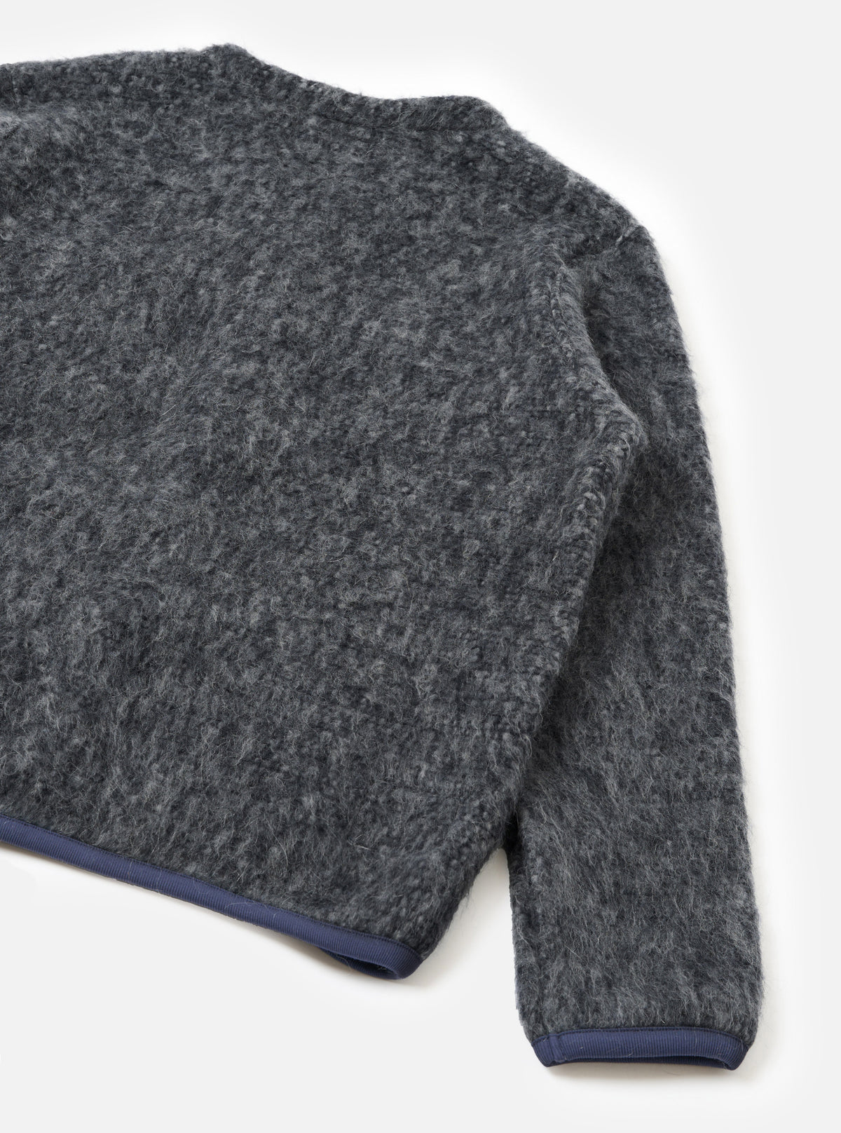 Navy/Pale Grey Losso Mohair Mix Cardigan