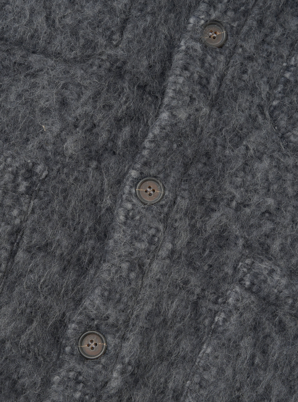 Navy/Pale Grey Losso Mohair Mix Cardigan