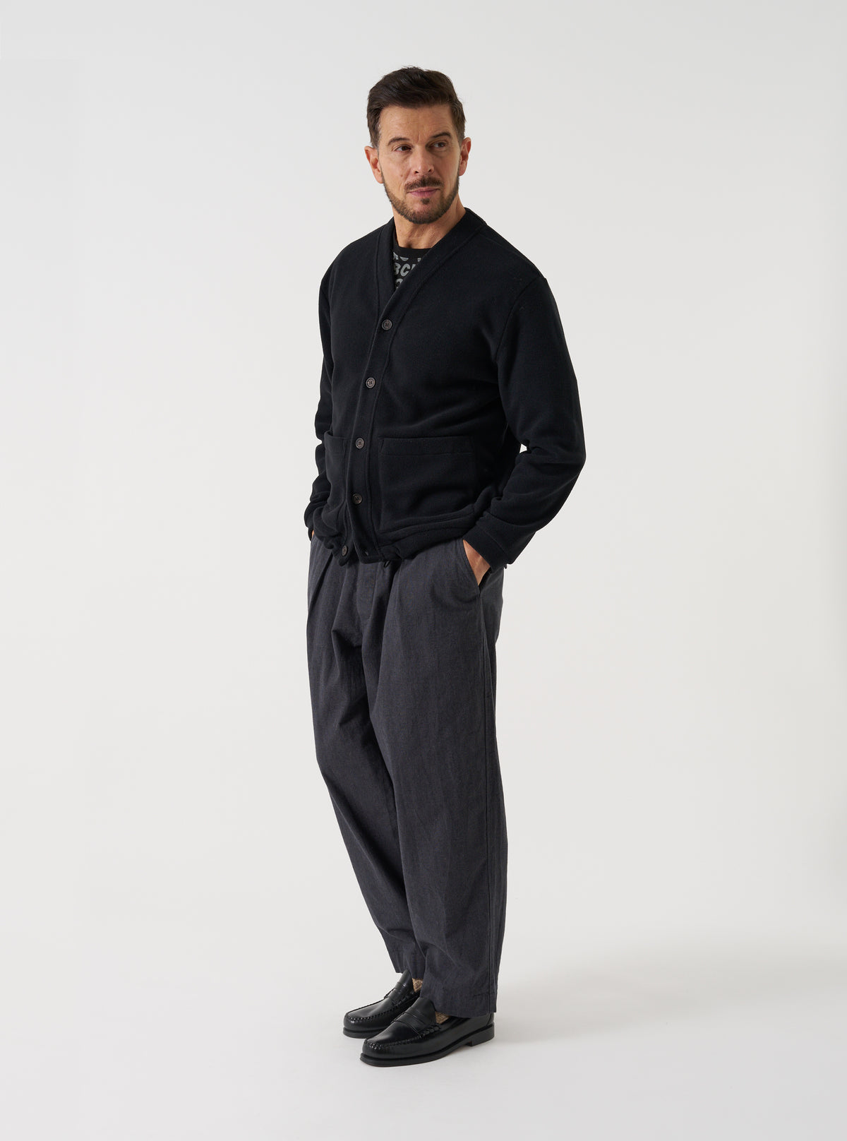 Black Chelo Fleece Advance Cardigan