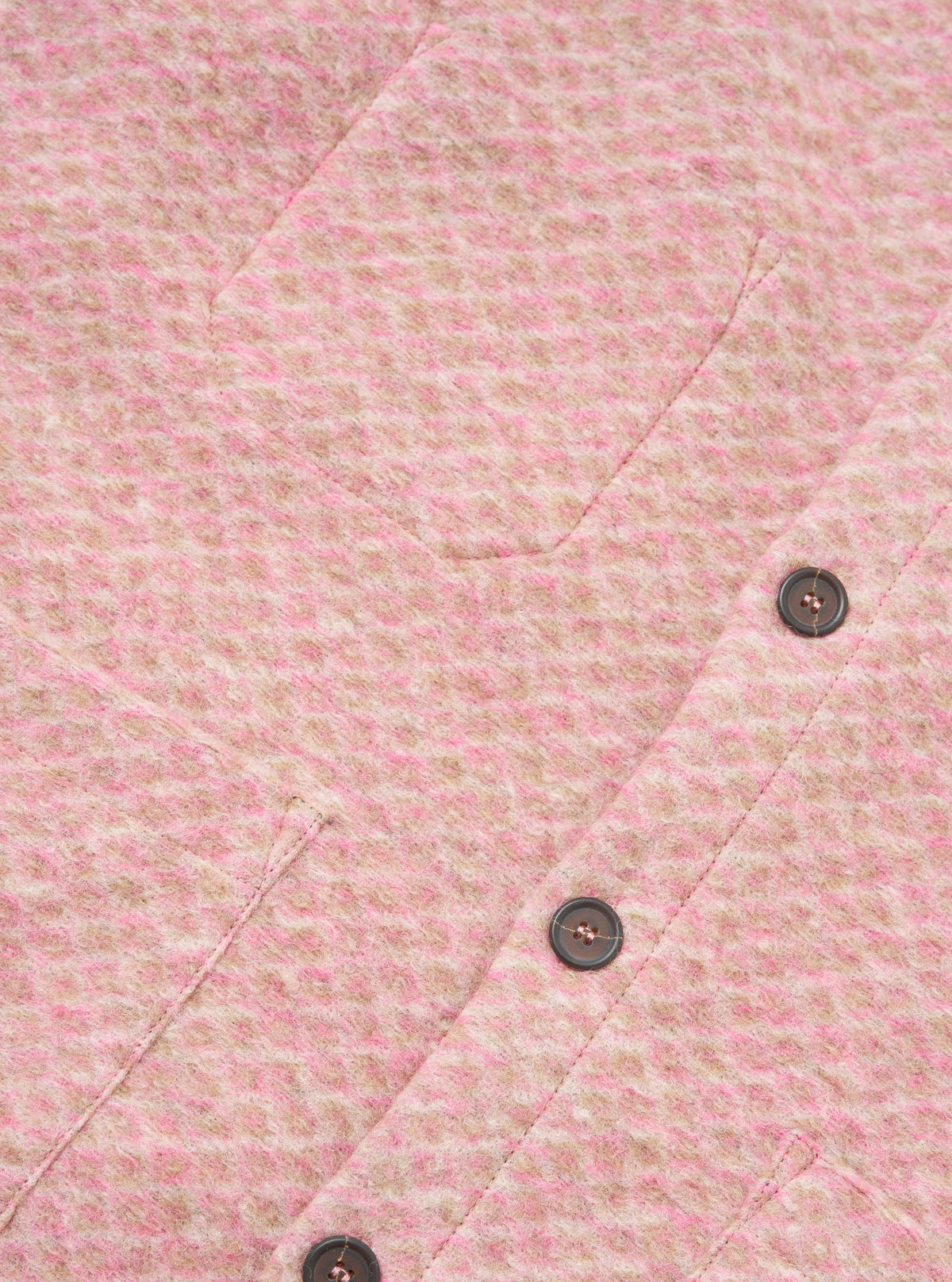 Pink Diamond Fleece Cardigan