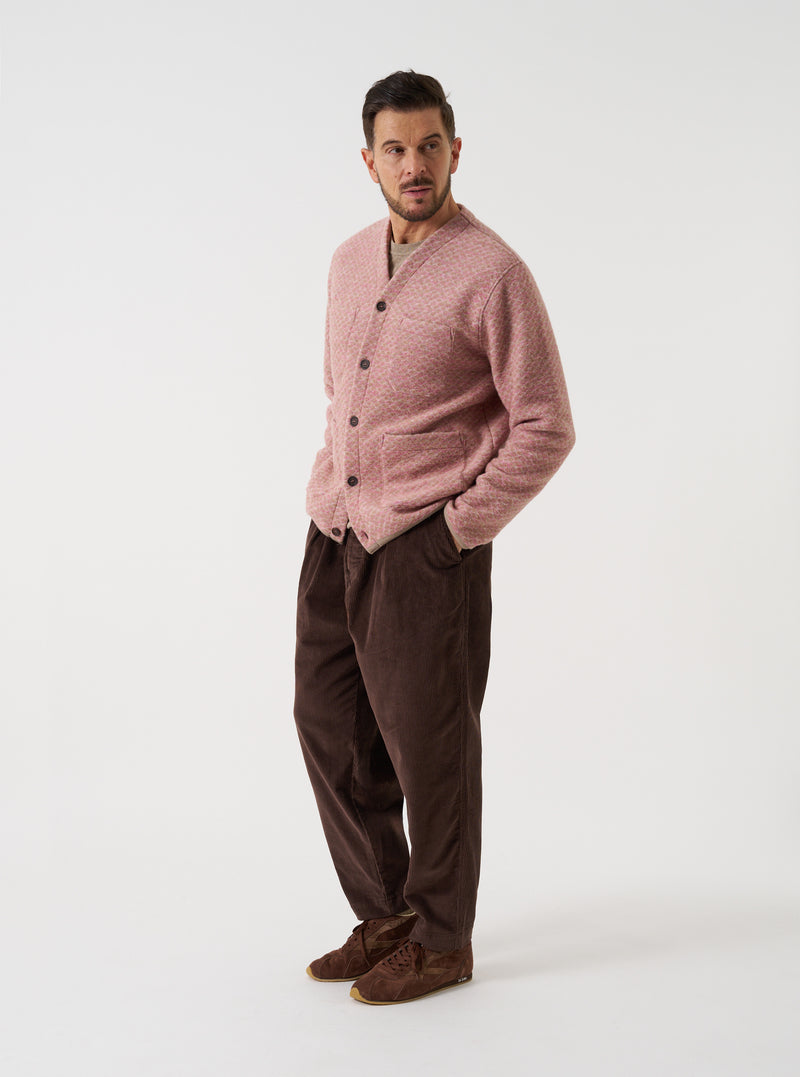 Pink Diamond Fleece Cardigan