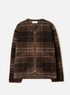 Brown Pino Wool Fleece Military Liner Jacket