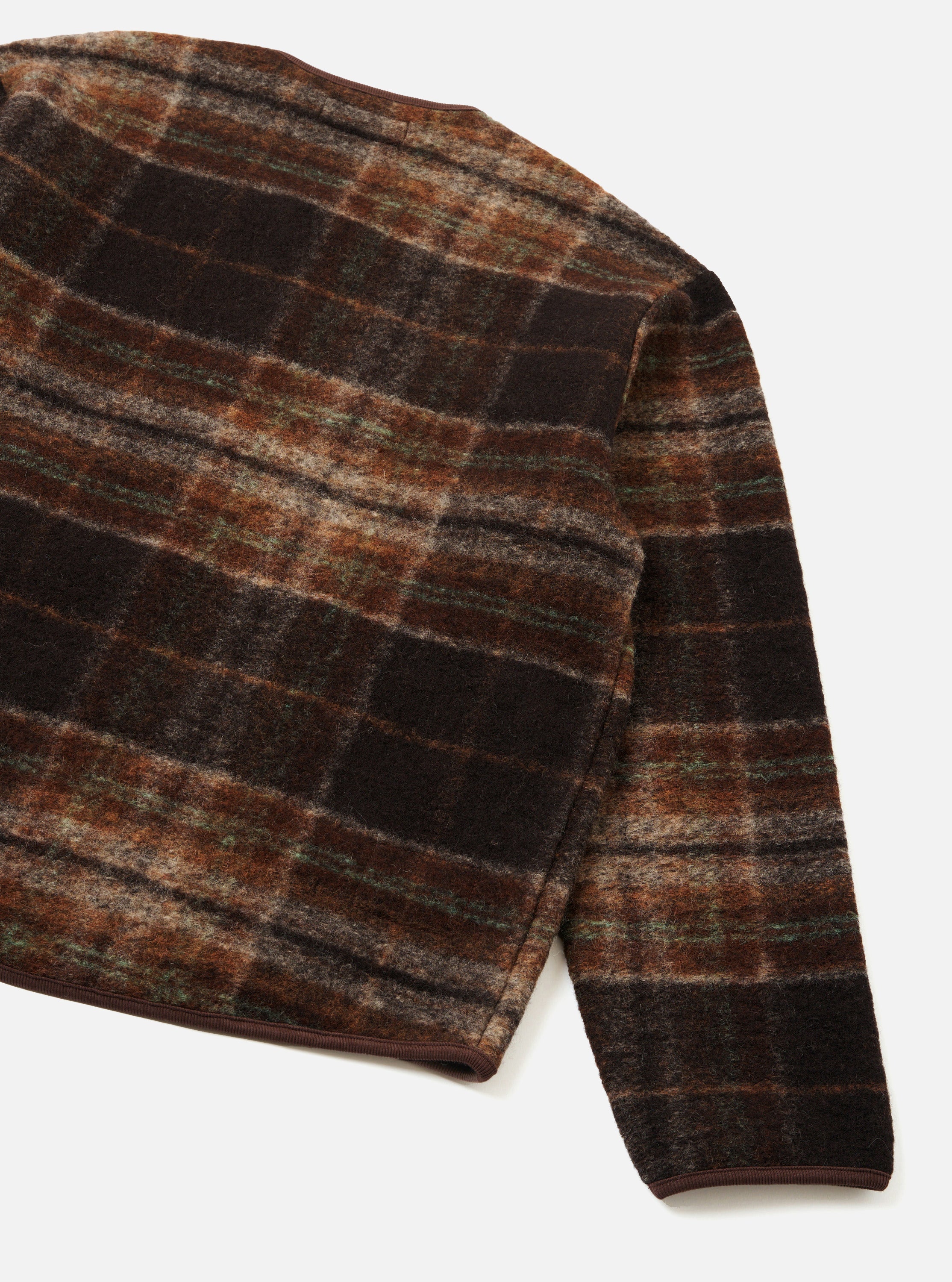 Men's Brown Pino Wool Fleece Military Liner Jacket – Universal Works