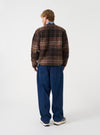 Brown Pino Wool Fleece Military Liner Jacket