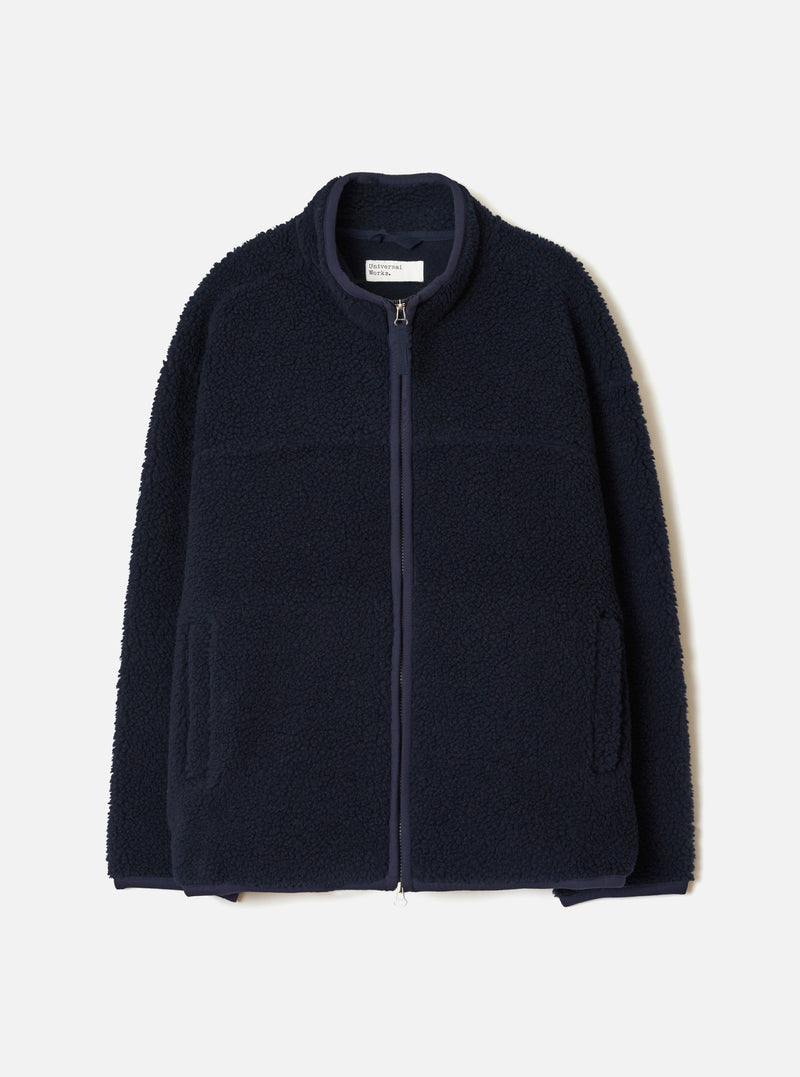 Navy Artic Fleece Hep Mountain Jacket