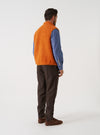 Orange Artic Fleece Hep Mountain Gilet