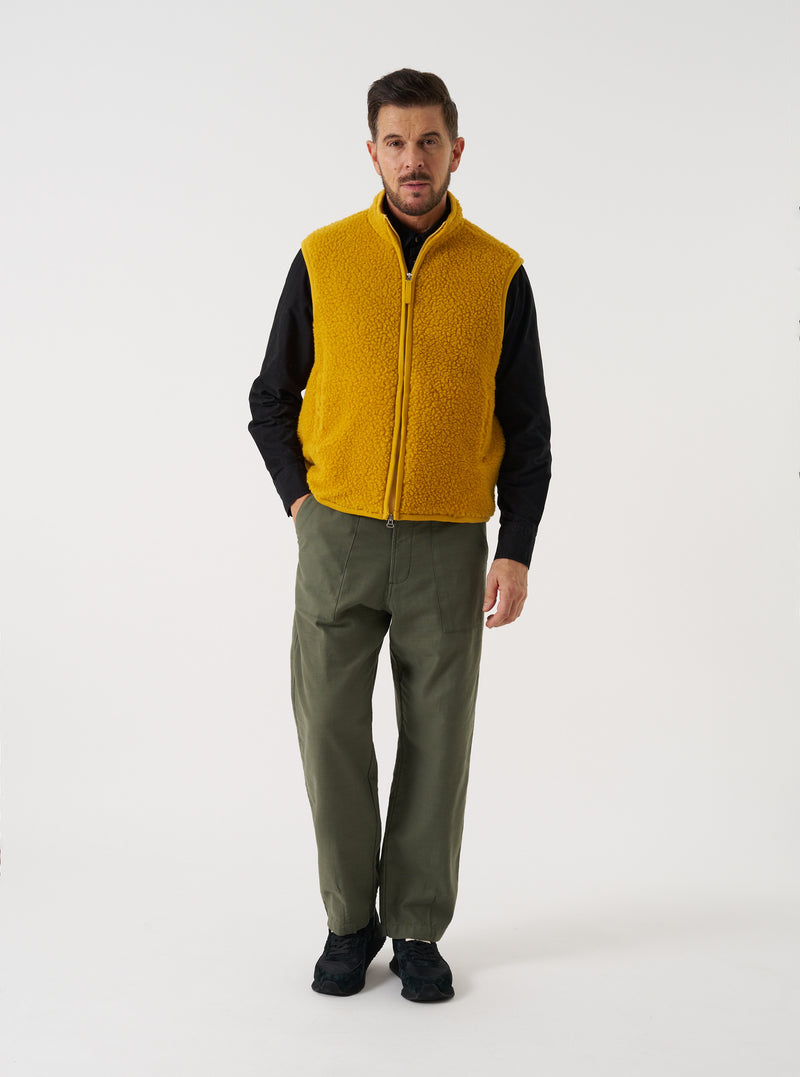 Yellow Artic Fleece Hep Mountain Gilet