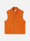 Orange Artic Fleece Hep Mountain Gilet