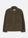 Brown Bouclet Fleece Lancaster Jacket