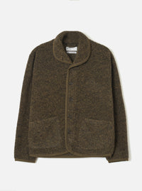 Brown Bouclet Fleece Lancaster Jacket