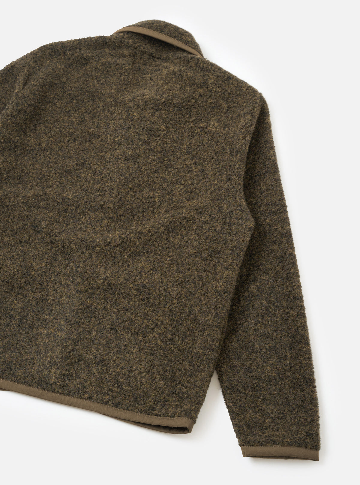 Brown Bouclet Fleece Lancaster Jacket