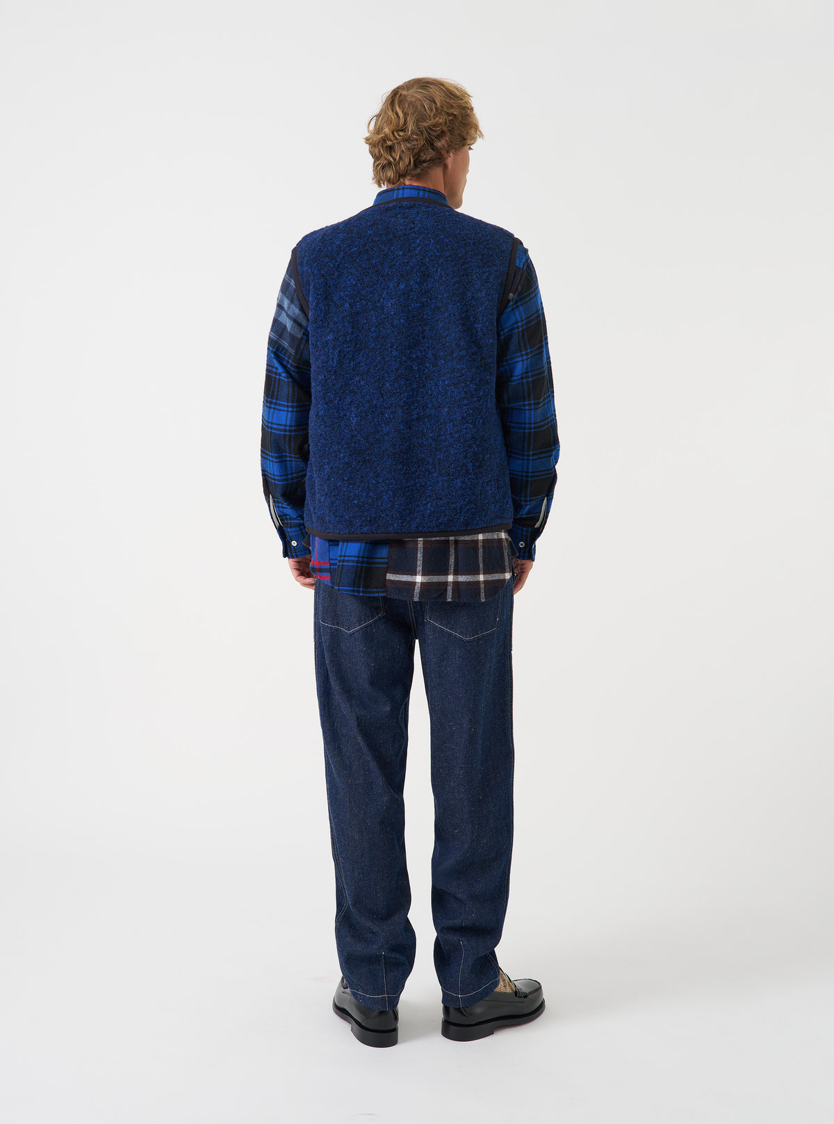Blue Bouclet Fleece Lancaster Gilet