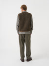Brown Bouclet Fleece Lancaster Gilet