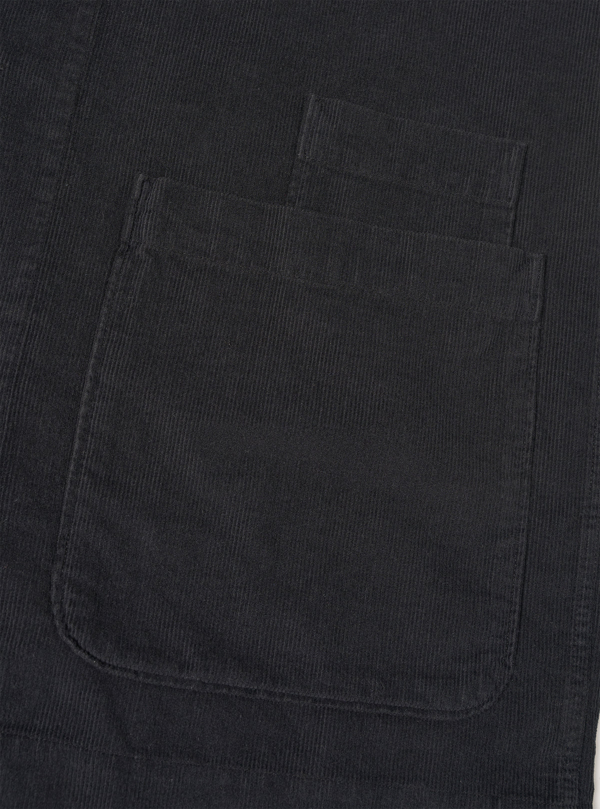 Black Fine Cord Bakers Overshirt