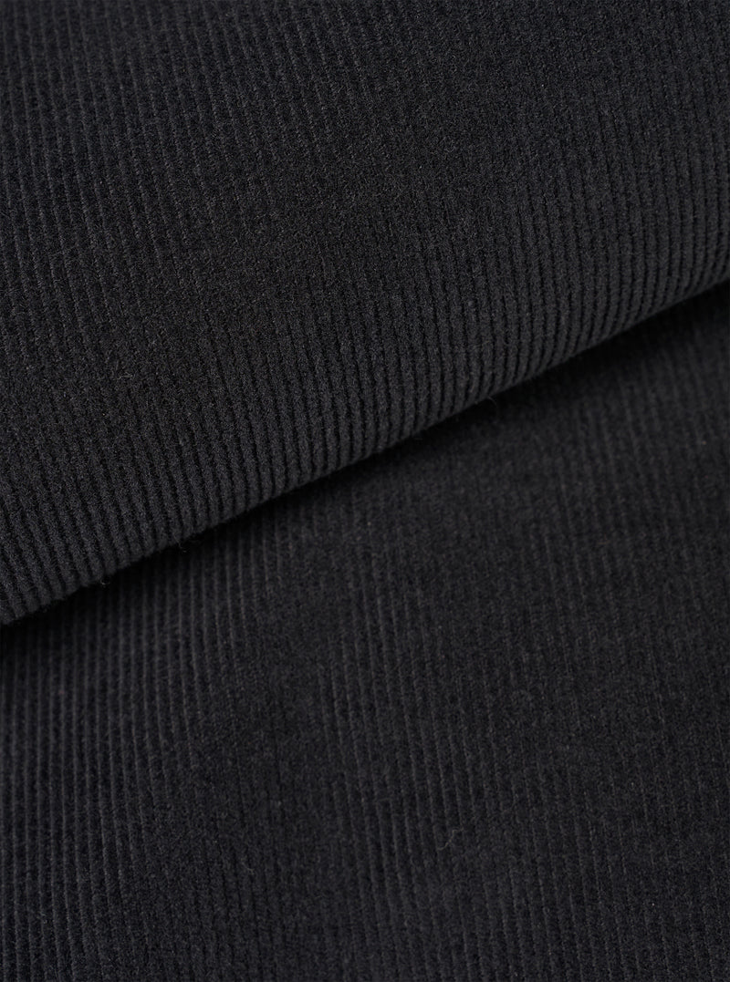 Black Fine Cord Bakers Overshirt
