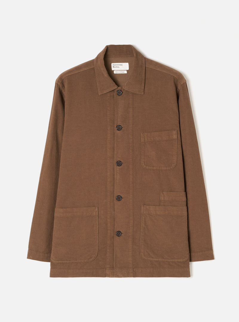 Brown Fine Cord Bakers Overshirt