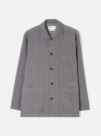 Grey Fine Cord Bakers Overshirt