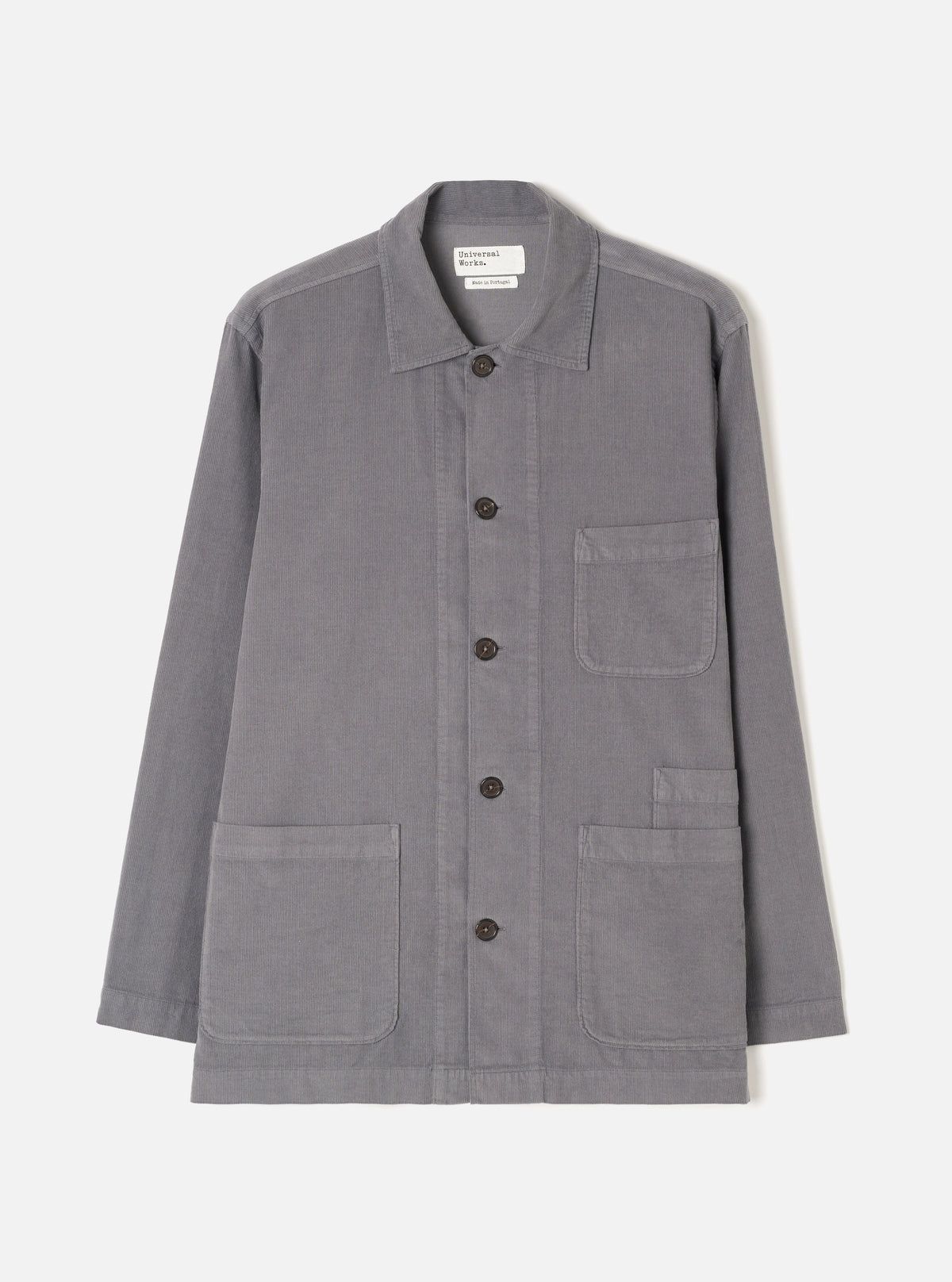 Grey Fine Cord Bakers Overshirt