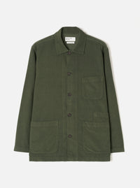 Olive Fine Cord Bakers Overshirt